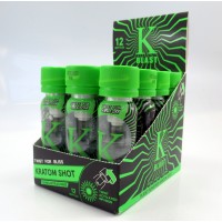 K Blast Kratom Shot - Twist For Bliss - 100mg Metragynne - Focus - Energy - Stamina (12 ea)